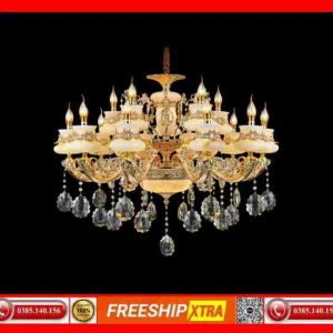 Đèn Chùm nến pha lê Châu âu cao cổ điện cấp C-268