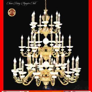 Đèn chùm treo tường nến đồng nguyên chất cao cấp CD-345