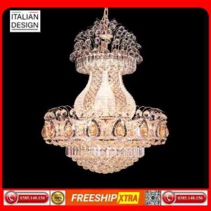 Đèn chùm pha lê tròn Châu âu cao cấp CFL-74