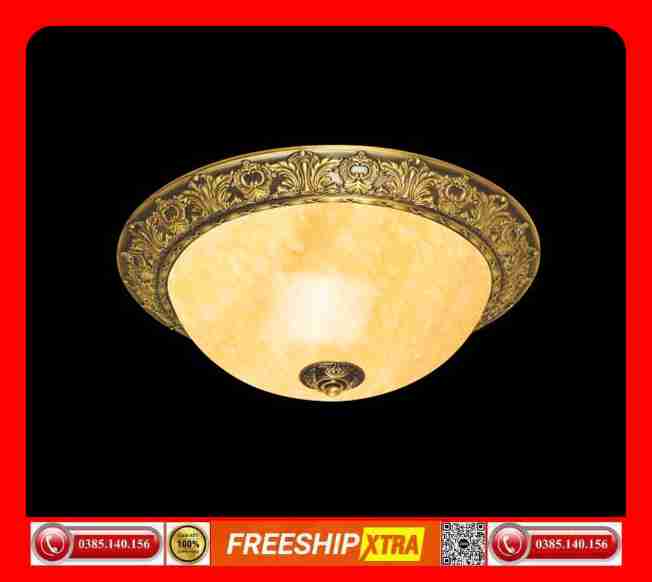 Đèn mâm áp trần đồng nguyên chất cao cấp BTD-64-65 - Ảnh 3