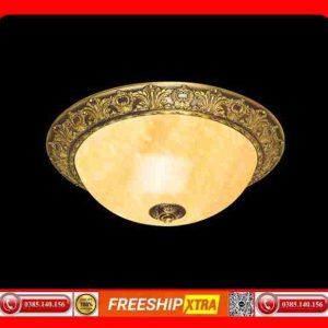 Đèn mâm áp trần đồng nguyên chất cao cấp BTD-12