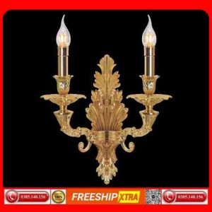 Đèn tường nến trong nhà đồng nguyên chất cao cấp VD-812-912-913