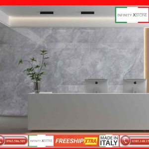 Đá Nung Kết 120x240 Gamilla Ngân Đỉnh Xám LG1224ZS942