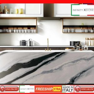 Đá Nung Kết Gamilla 120x270 Panda 30A Trắng Đen