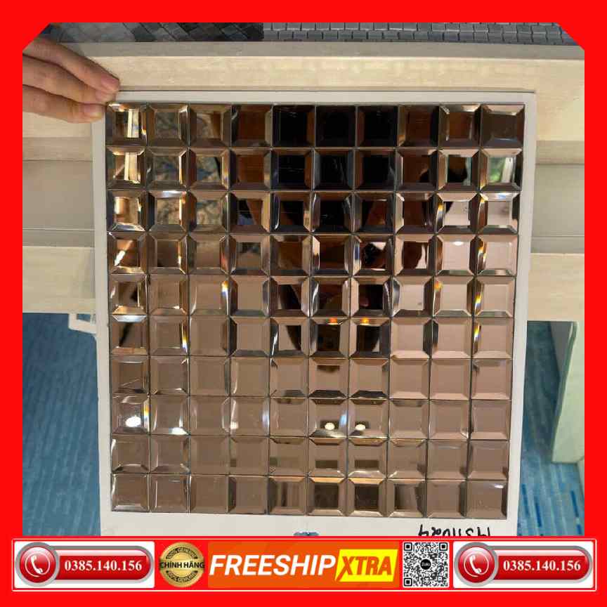 Gạch Mosaic thuỷ tinh MSTT024 màu đồng