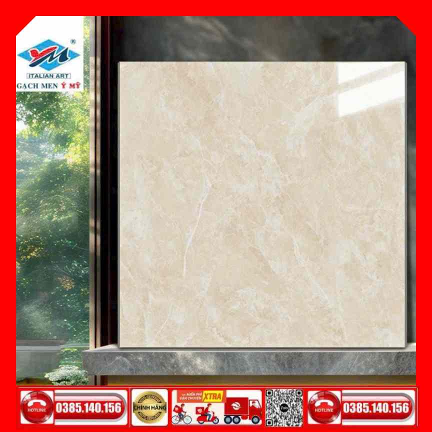 Gạch 60x60 Ý Mỹ N68069R màu vàng