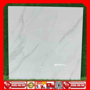 Gạch 80x80 Ấn Độ 2012 MTH trắng xám Calacatta