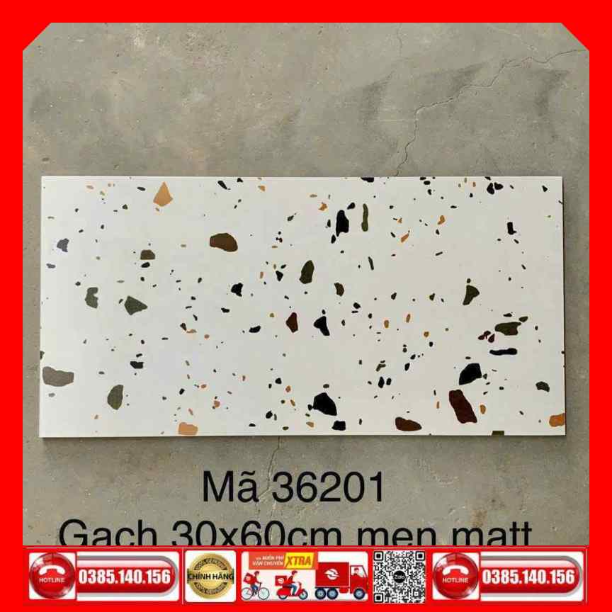 Gạch 30x60 Terrazzo 36200 đá mờ - Ảnh 3