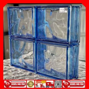 Gạch Kính Vân Mây Xanh Dương-190x190x80-mm