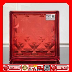 Gạch Kính Kim Cương 190x190x80-mm Đỏ