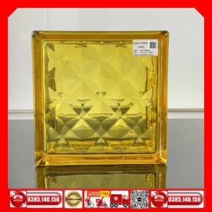 Gạch Kính Kim Cương 190x190x80-mm Vàng