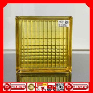 Gạch Kính Sọc Dưa Vàng 190x190x80-mm