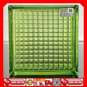 Gạch Kính Sọc Dưa Xanh Lá 190x190x80-mm