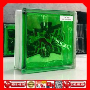 Gạch Kính Lấy Sáng Xanh Lá 190x190x80-mm VAC058