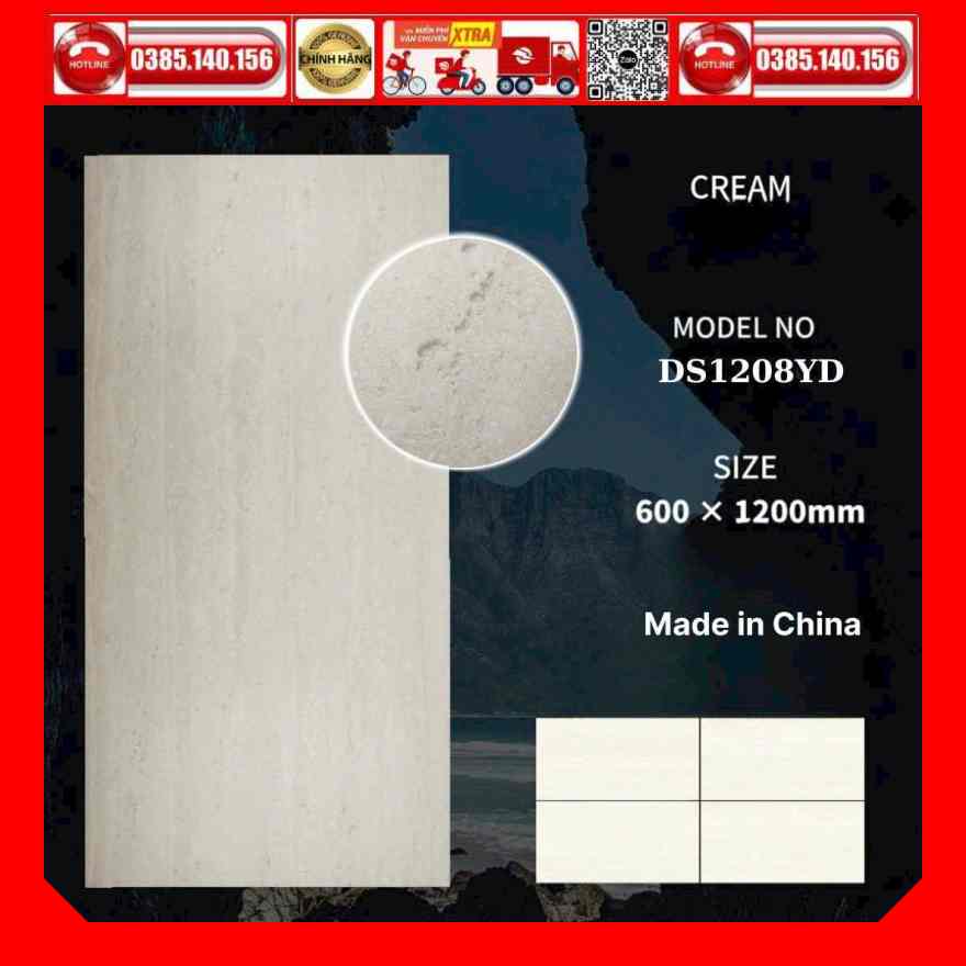 Gạch 60x120 Travertina Cream 1208YD