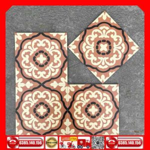 Gạch bông 30x30 MF3143 đỏ vàng