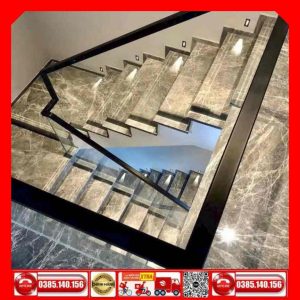 Đá ốp lát cầu thang CT03VIN Marbal màu xám