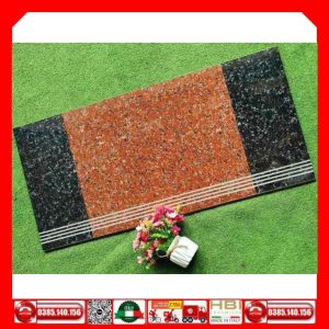 Gạch lát cầu thang VINCT031 hoa cương đen cam