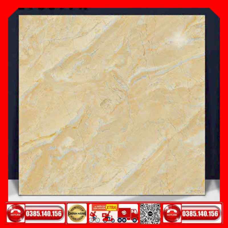 Gạch 60x60 Ý Mỹ EY6097R đá nâu vàng