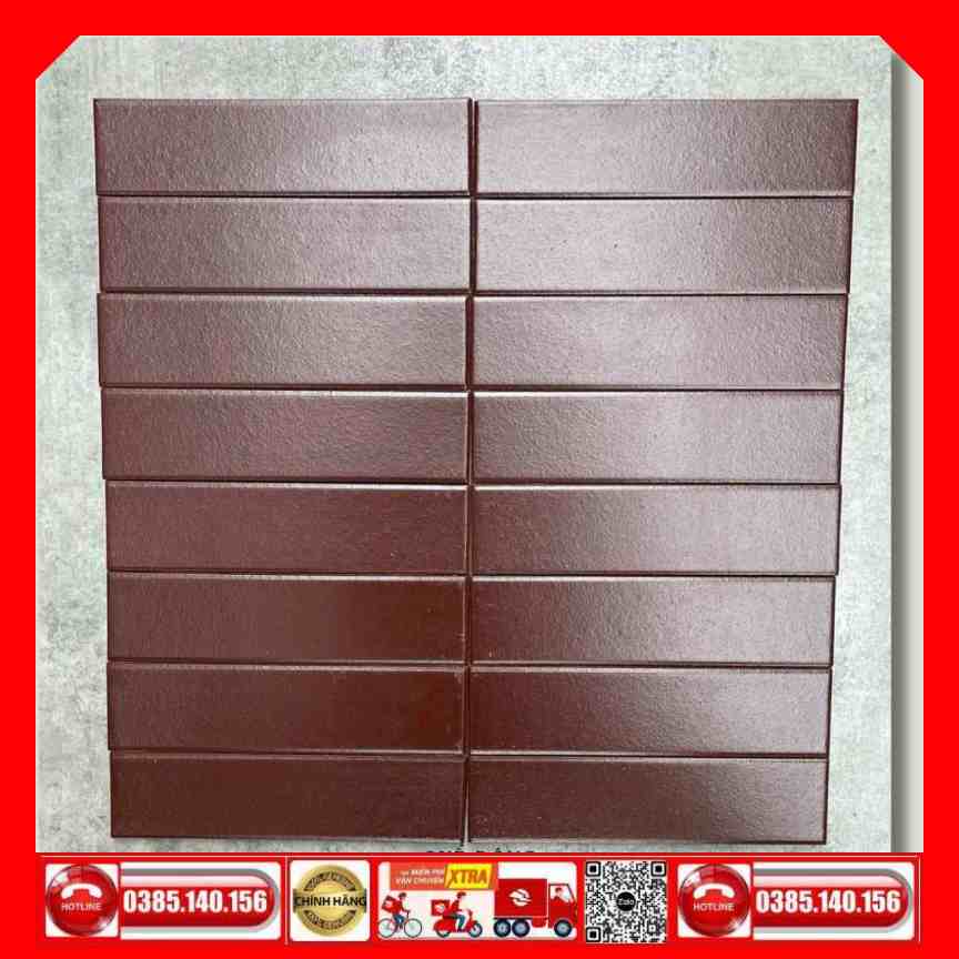 Gạch Mosaic gốm 6x24 VIN62402 đỏ - Ảnh 3
