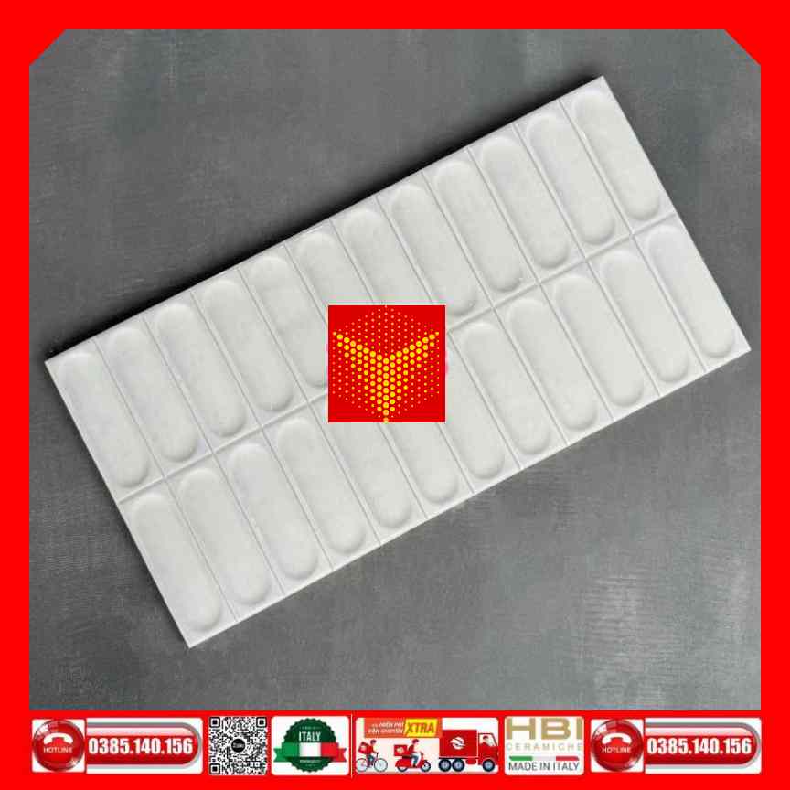 Gạch 30x60 trang trí 39363 trắng