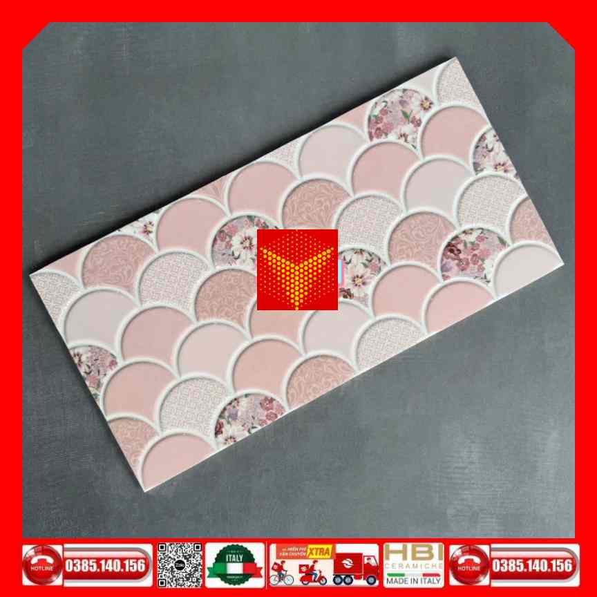 Gạch 30x60 trang trí 39341 hình vảy cá