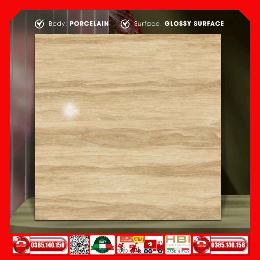 Gạch 80x80 Ý Mỹ N88022 vân gỗ vàng